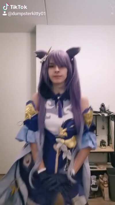 Some 'cringe?' cosplay content. Something with a trend iguess?