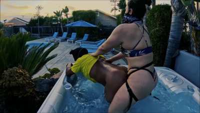 Hot Tub Big Booty Pegging