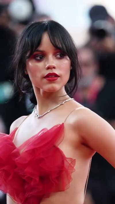 Jenna in red