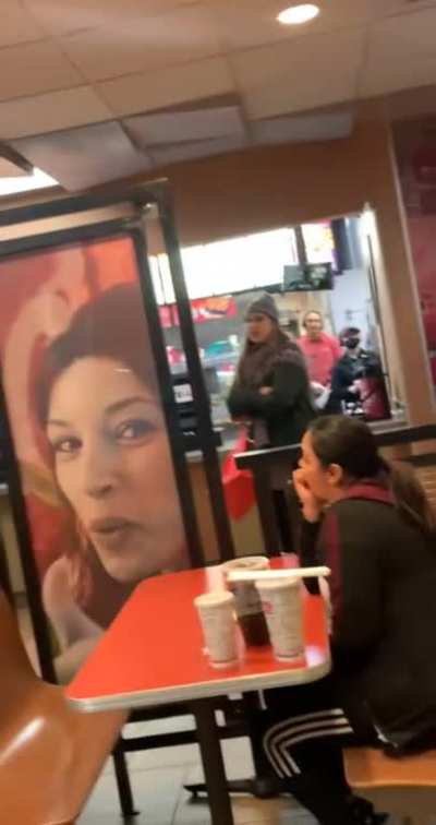 Just a mad Karen at jack in the box