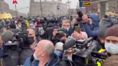 Close ally of Navalny, Lyubov Sobo dragged away during a live TV interview