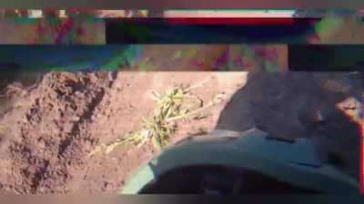 Russian recon behind enemy lines ambush Ukrainians in a jeep (September 2023) 