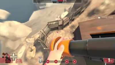 I discovered a full map pl_upward jump without cheats enabled!