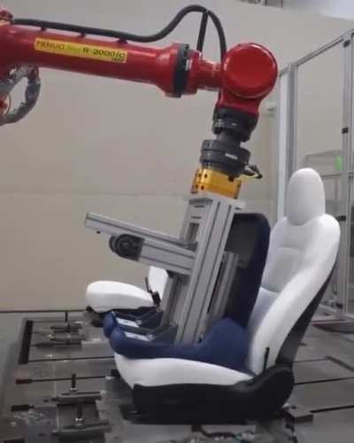 Tesla model 3 seat testing