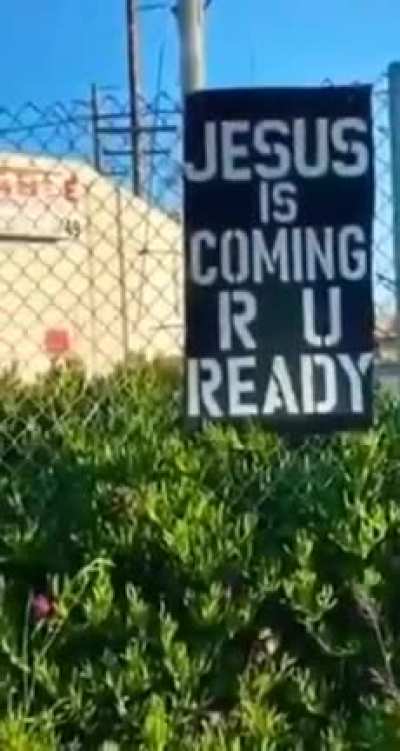 He's coming