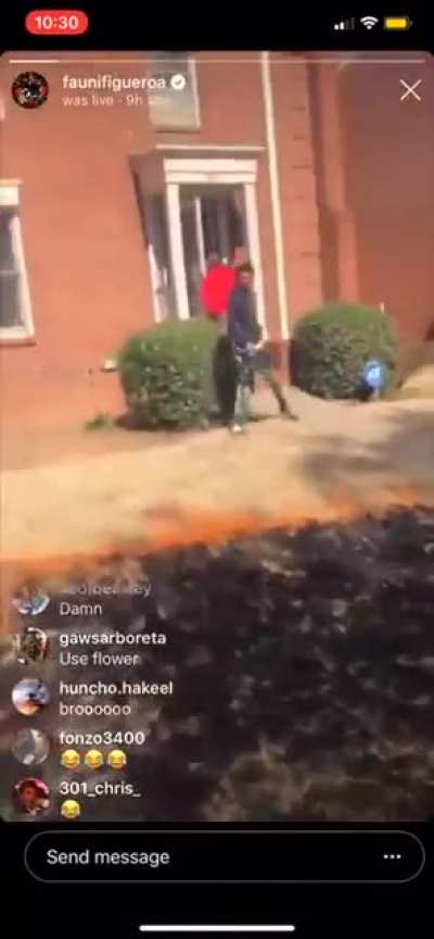 How not to use a firecracker..