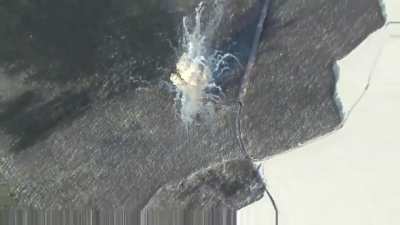 Ukrainian S300 destroyed by an Iskander missile - Sumy Area - 50°45'41