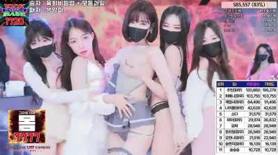 Who is the masked girl in the middle?