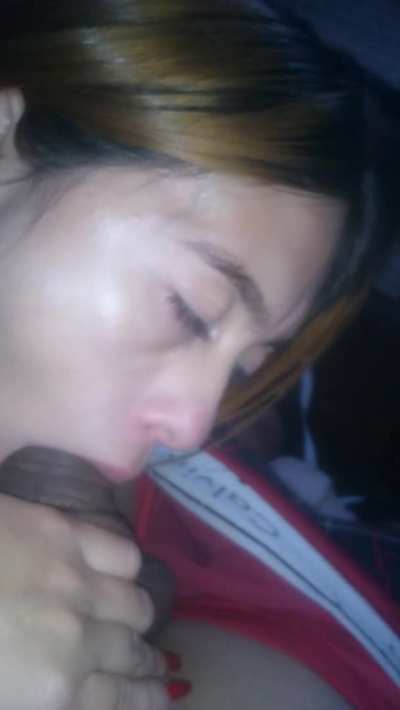 I always treat my husband's friends very well until he gets home from work No matter how long it takes I enjoy every second the chance to taste someone else's cock 