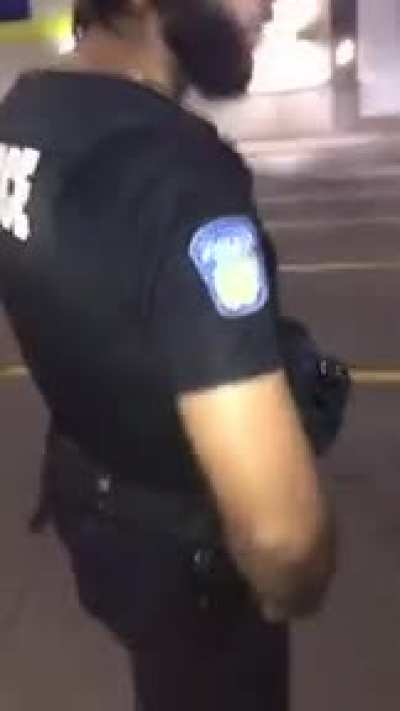 Cop looks ZOOKED