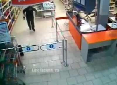 To steal alcohol