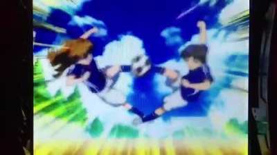 Shinji and friends play soccer