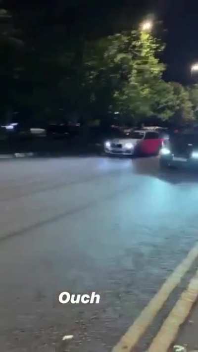 Racing in both lanes on a two way street will never end well