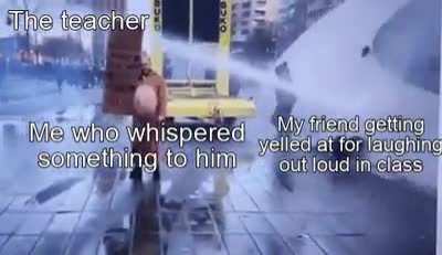 The woman was only mildly injured.