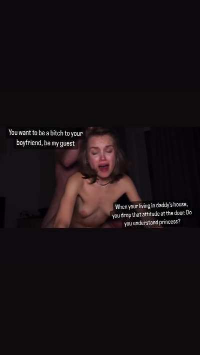 Disciplining your arrogant daughter.
