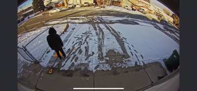 To shovel the walkway