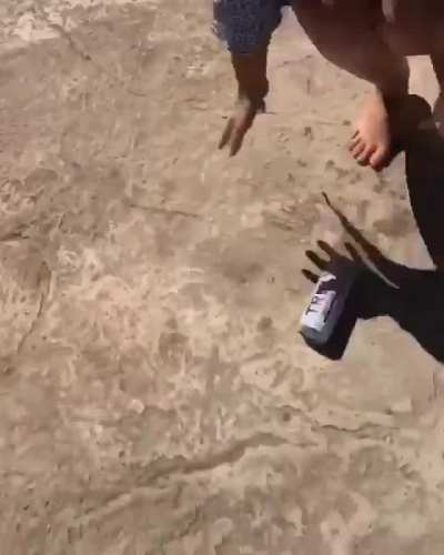 Romper girl falls into pool