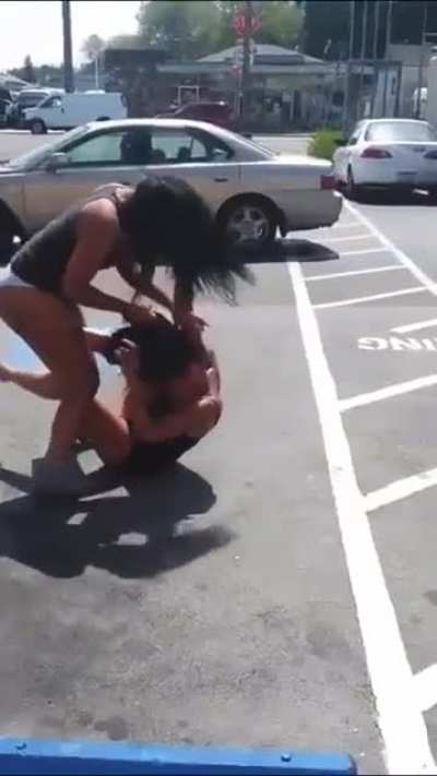 Literally dominated. did not let her get up sweaty cunt in opponents face as she sits on her