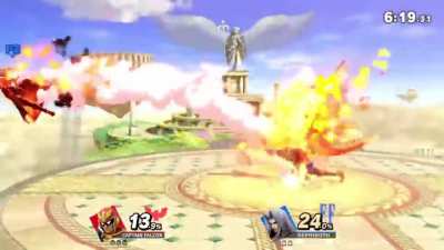 Playing online, I learned that it takes 3 Falcon punches to take out sephiroth
