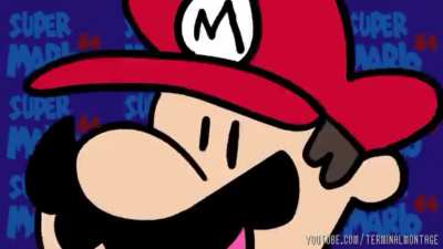 Mario gets pinched by finger