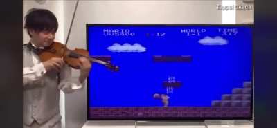 Mario, but with a live violin soundtrack.