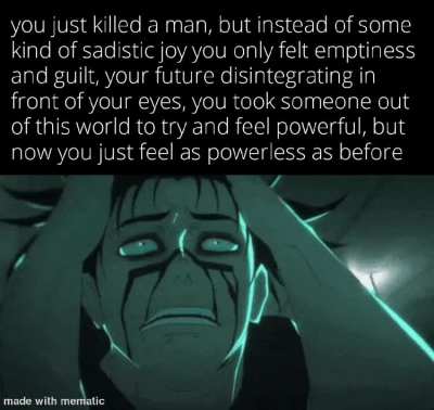 Your a damned soul now