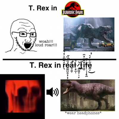 Tyrannosaurus rexes can run up to a maximum of 12 mph, The average Running speed of a human is 8...
