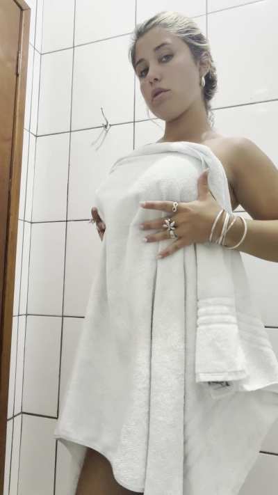 You just need to take off the towel, and I'm all yours
