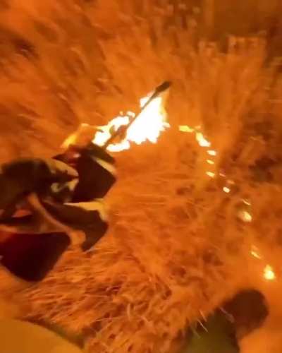 Controlled burn at the San Carlos Apache Indian Reservation