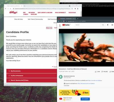 Kellogs: adds captcha to applications. My version of the bot that guy made: That sign can't stop me because I can read!