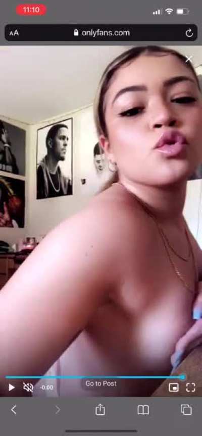 This is just purely just to inform you of what you can expect from her content. Cus ain’t nobody got time to me screenshooting every pic and recording every video she got, when u can see the same shit on her IG or Tik Tok