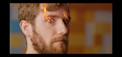 linus eye's caught fire