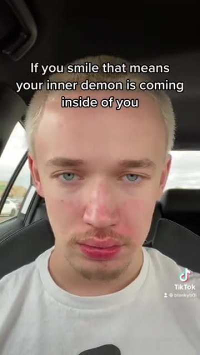 The demon came inside of him