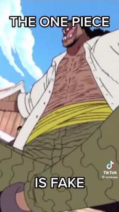 The One Piece.... IS FAKE