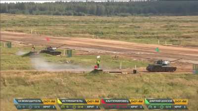 T-34-85 live firing