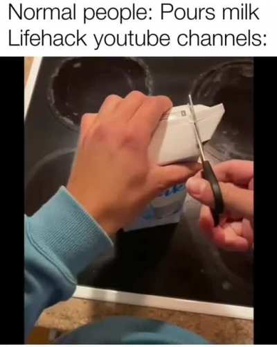 To pour milk