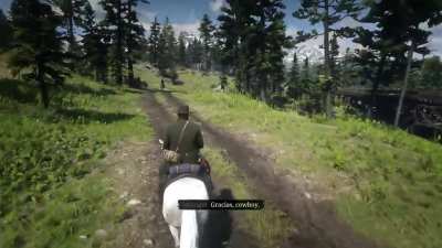 Arthur when he sees some fine shooting