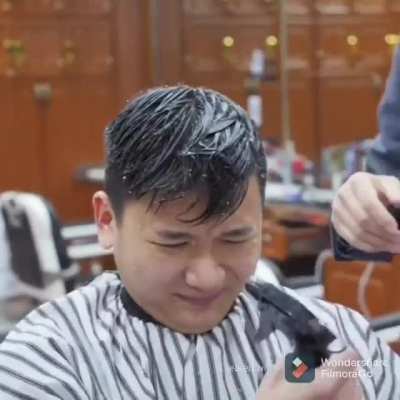 At the hairdresser