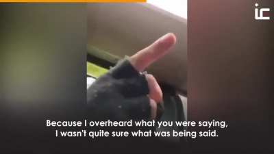 Muslim man and former contestant on the Great British Bake Off being told that he's responsible for 