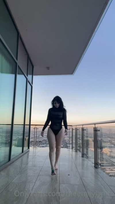 Watch her fat ass walk away