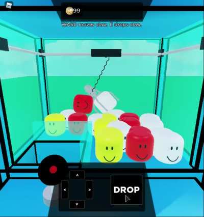 Claw Machine Game Using Physics And Constraints.