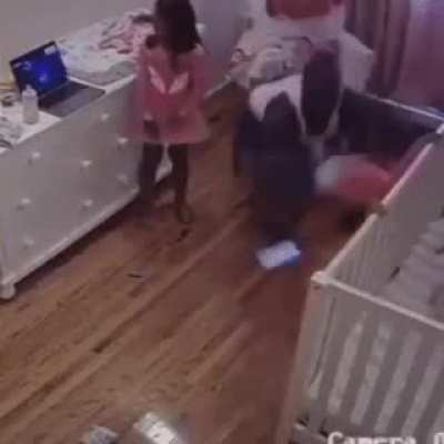Dad with the save