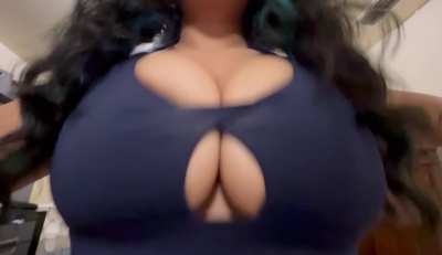 Trying out the new bra