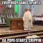 Pope in da hood?? 😳😳😳👳🏿👳🏿👳🏿🔫🔫 He do be crippin doe 💯🔥💯🔥🔥