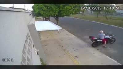 Biker out for a ride