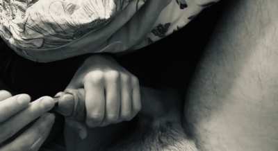 Sounding handjob