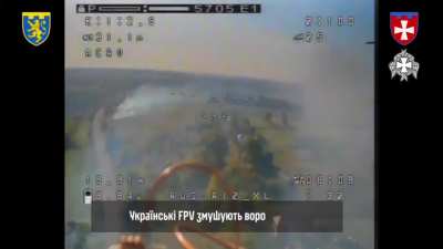 Seraphim platoon from the 104th Territorial Defense Brigade, and the 103rd Brigade repel a Russian assault in the village of Obukhovka, Kursk region. Music from source