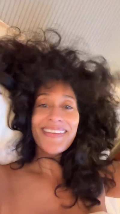 Tracee in bed