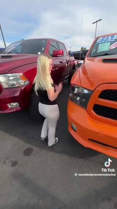 That’s one way to sell overpriced used cars