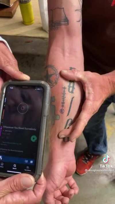 Rickroll tattoo